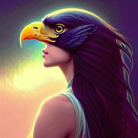 Фентези. Девушка ворон