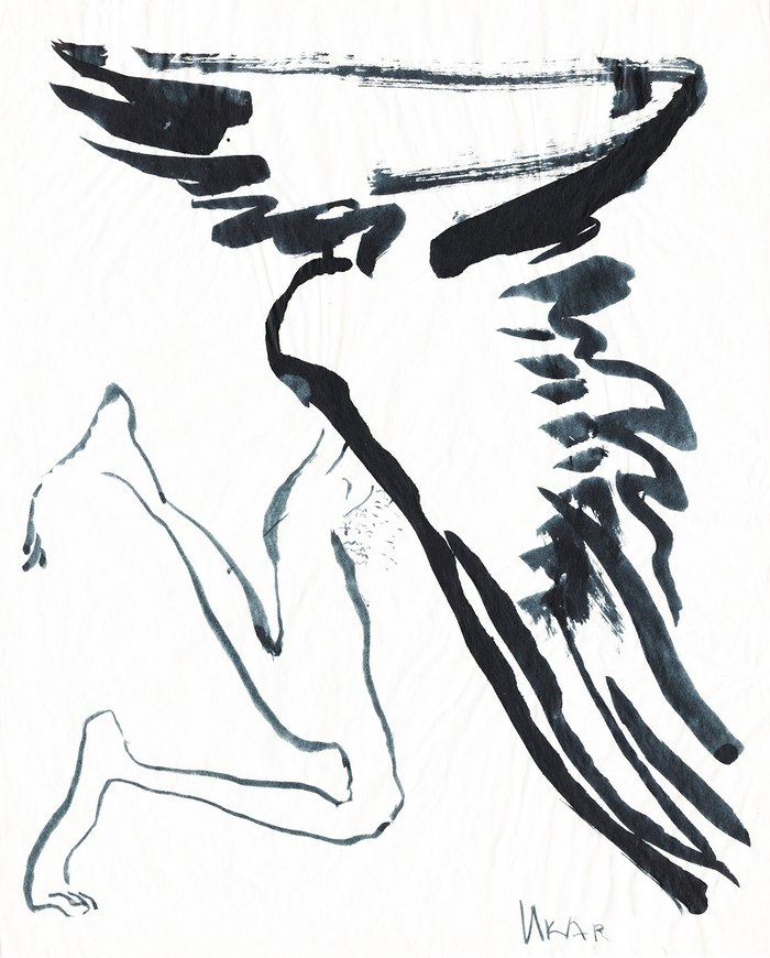 Иллюстрация Икар в стиле графика | Illustrators.ru