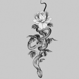 Змея цветок