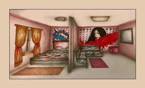 Проект комнаты в стиле "Pin-Up"(Pin-up style room design)