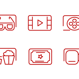 Иконки на тему: кино