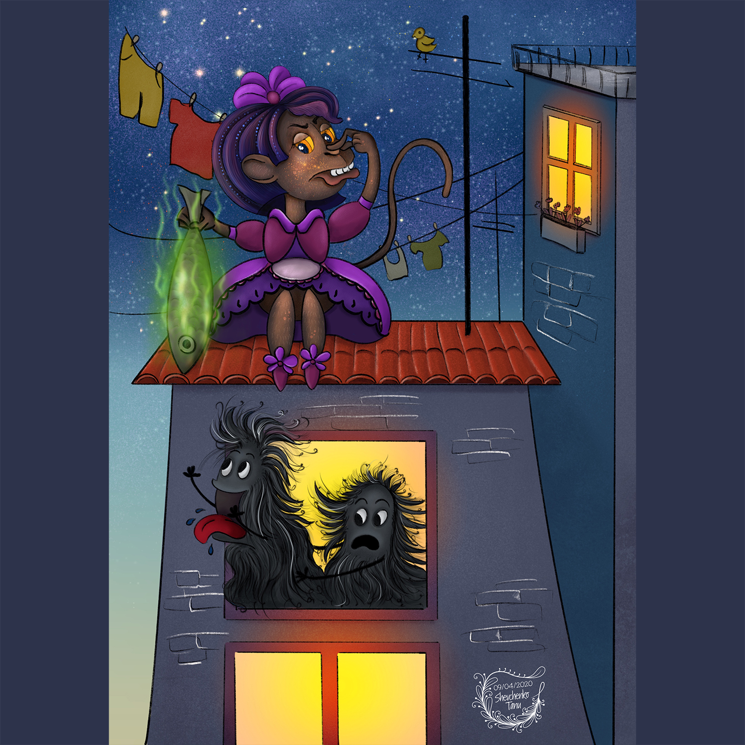 Иллюстрация Матильда в стиле 2d, детский, персонажи