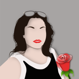 портрет в минималистическом стиле