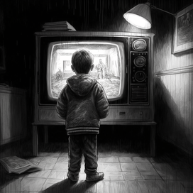 Мальчик и телевизор