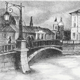 Пантелеймоновский мост и вид на улицу Пестеля