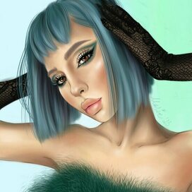 Женский портрет, набросок