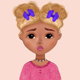 Малышка с бантиками