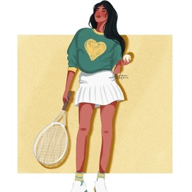 Иллюстрация "Спорт - теннис"