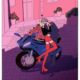 Любовь, цветы и мотоцикл 