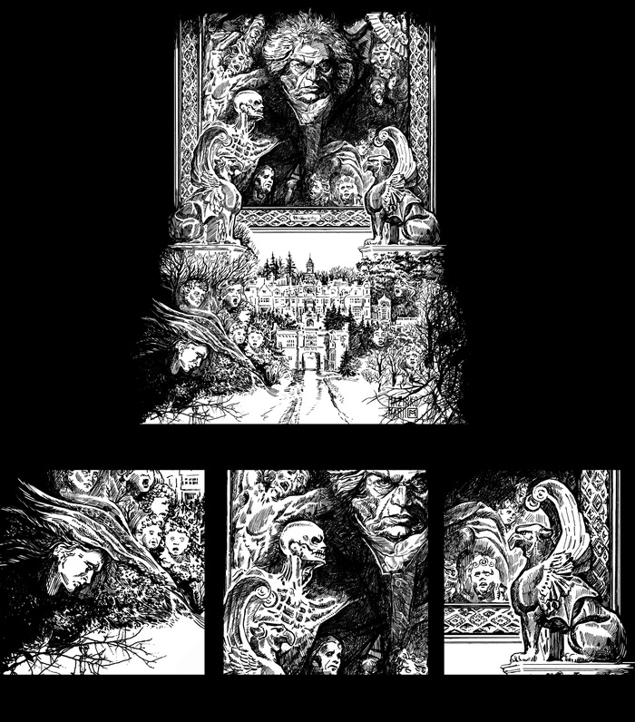 Иллюстрация Призрак дома на холме | Illustrators.ru