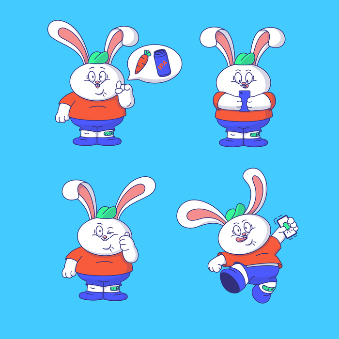 Иллюстрация Rabbit в стиле 2d | Illustrators.ru