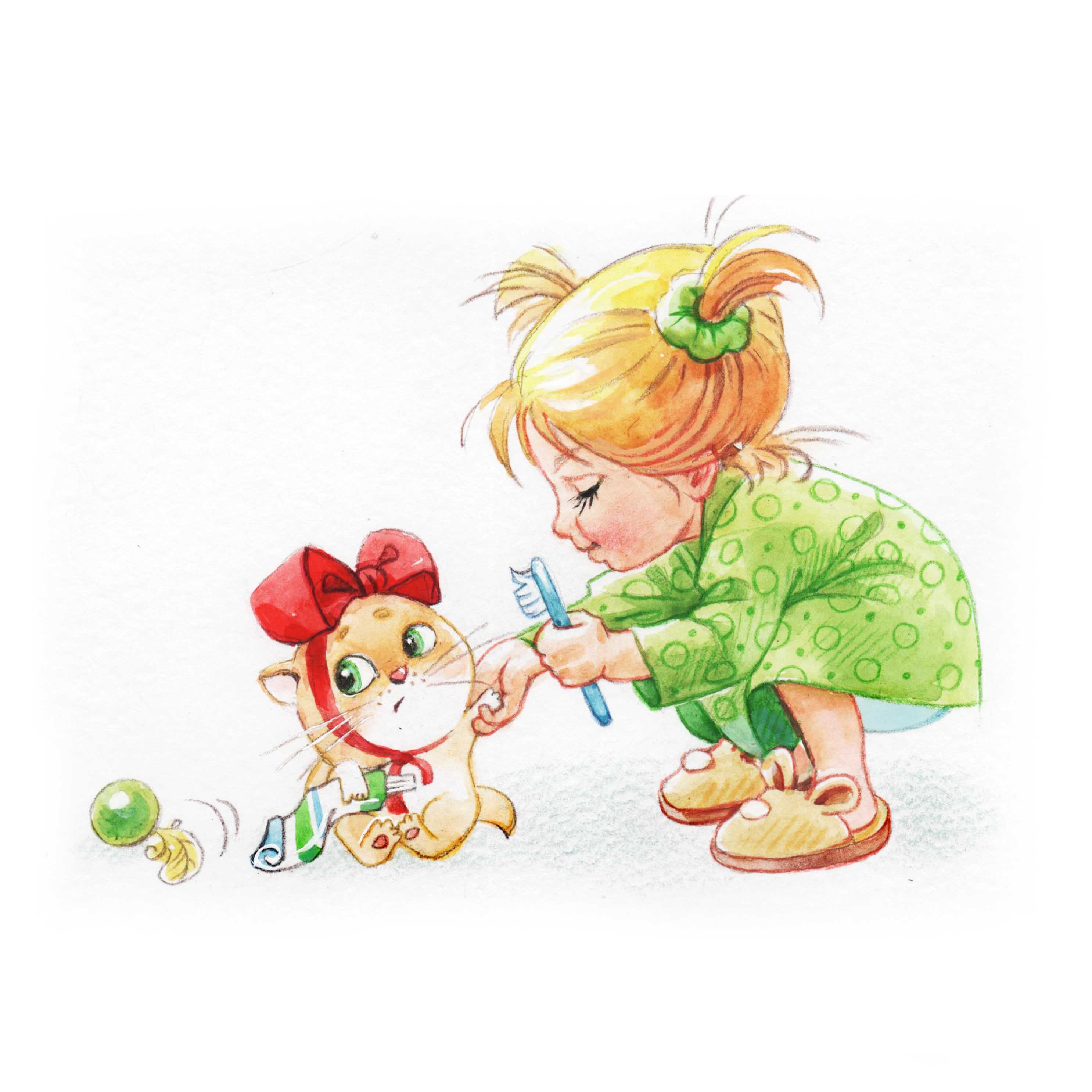 Иллюстрация Дочка в стиле детский | Illustrators.ru