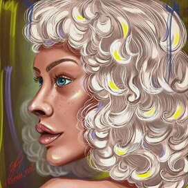 Девушка в профиль