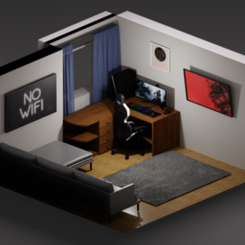 Bedroom in Blender