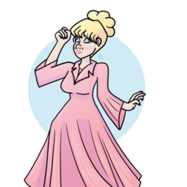 Девушка в платье