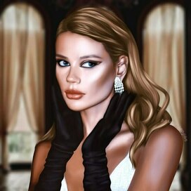 Портрет изысканной девушки