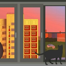 Вечерний двор