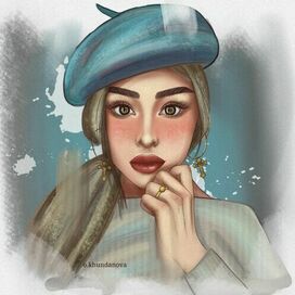 Девушка в берете