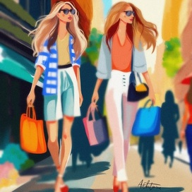 Девушки и шопинг
