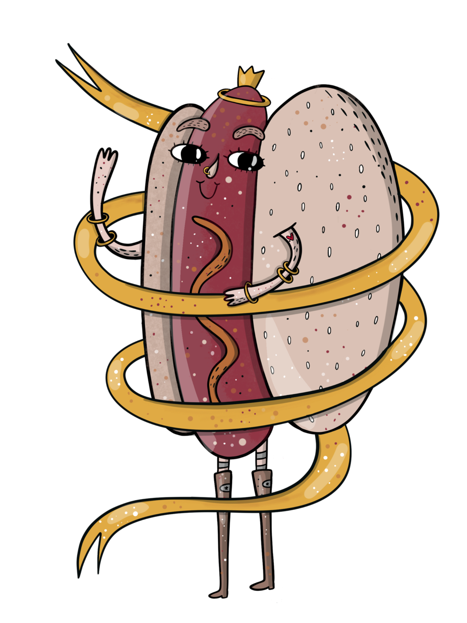 Иллюстрация Хот-дог | Illustrators.ru