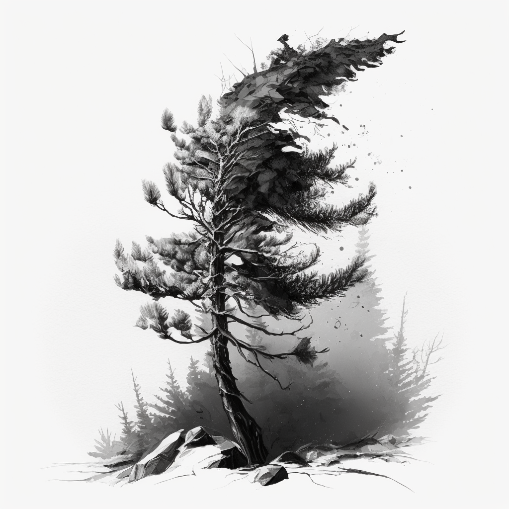 Одинокая сосна