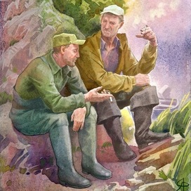Иллюстрация к рассказу о рыбаках