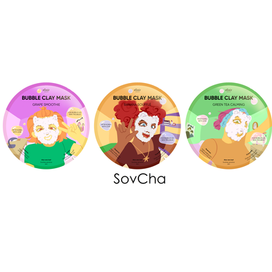 Круглая упаковка пузырьковых крем масок