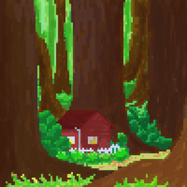 House in forest