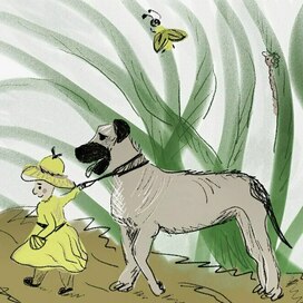 Fairy with a dog