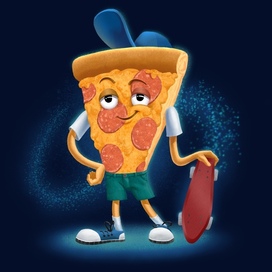 Бренд персонаж для пиццерии