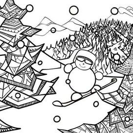 На горнолыжном курорте