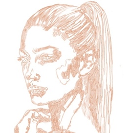 Портрет штриховкой