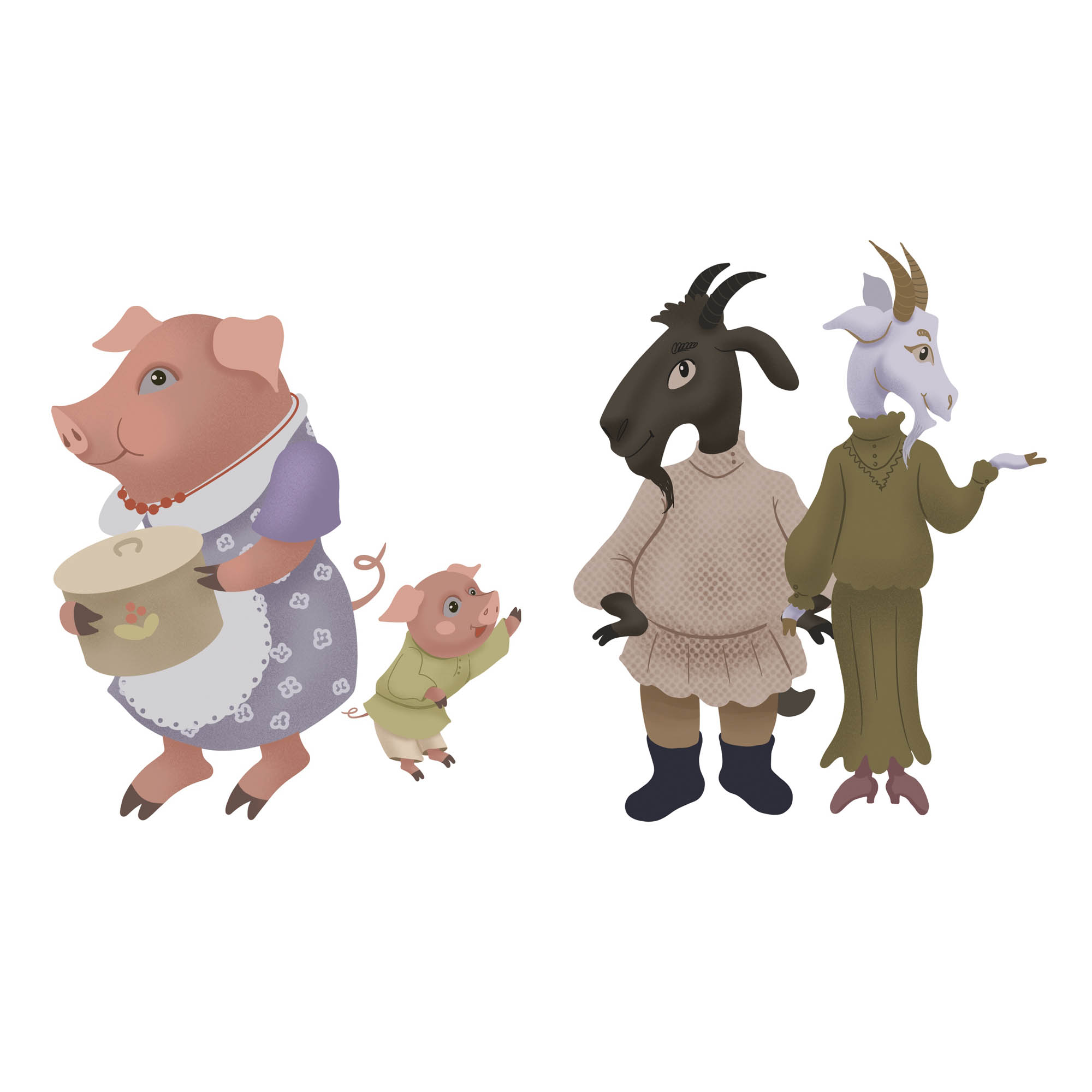 Иллюстрация кошкин дом в стиле 2d, книжная графика