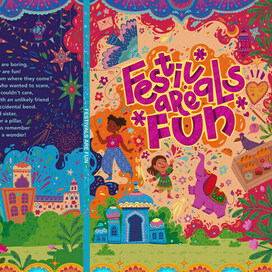 Обложка для детской книги и праздниках