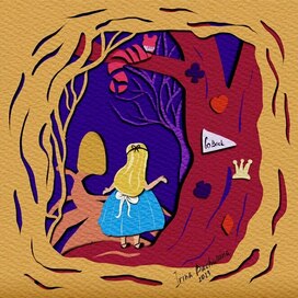 Иллюстрация к "Алиса в стране чудес"