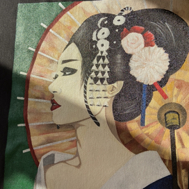 Роспись по ткани по книге «Мемуары гейши»