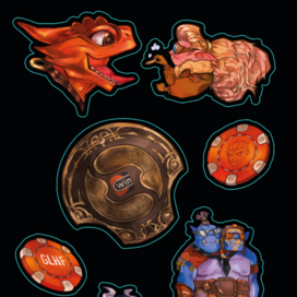 Стикеры по игре Dota 2