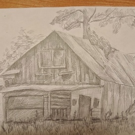 Набросок деревянного дома