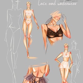 Эскизы нижнего белья