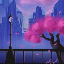 Вечер в городе 