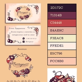 Логотип и визитка Berryness