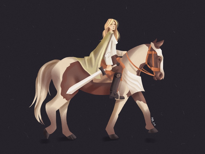 Иллюстрация Иллюстрация по мотивам книги Робин Хобб в стиле 2d