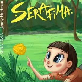 Обложка детской книги "Серафима" с леттерингом