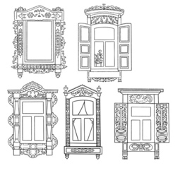 резные окна