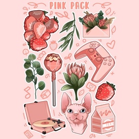 Стикерсет PinkPack