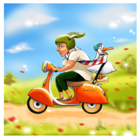 Баба Клава и Гуся