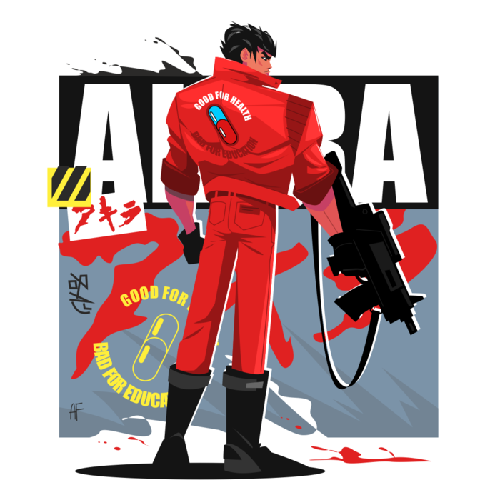 Иллюстрация Акира в стиле 2d | Illustrators.ru