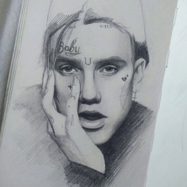 Портрет Lil peep