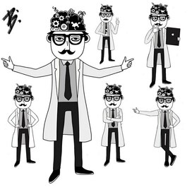 Разработка векторного персонажа для компании