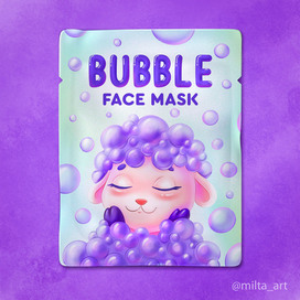 Упаковка пузырьковой маски для лица
